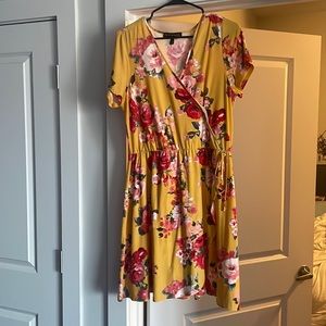 Floral wrap dress